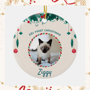 Siamese kat keramisch ornament
