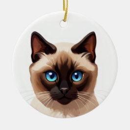 Siamese kat keramisch ornament