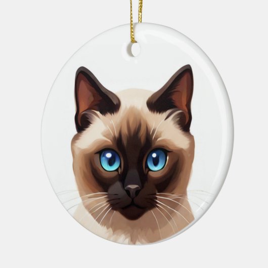 Siamese kat keramisch ornament (Links)