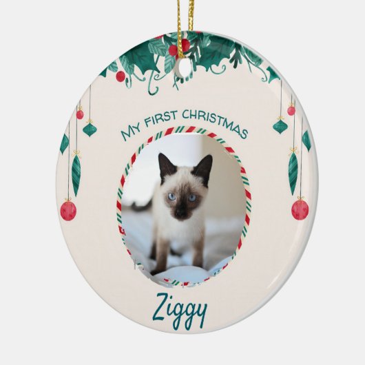 Siamese kat keramisch ornament (Links)