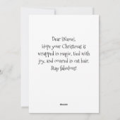 Siamese Kat Kerstkaart – Grappig Kerstfeest (Achterkant)