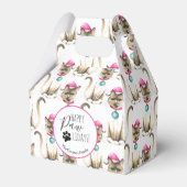 Siamese kat Kerstmis gunstbox Bedankdoosjes (Voorkant Zijde)