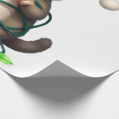 Siamese Kat Kerstmis V-Neck (2) Cadeaupapier (Hoek)