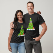 Siamese Kat Kerstverlichting Boom Grappige Siamese T-shirt (Unisex)