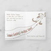 Siamese kat kitten Art Season's Greetings kaart (Binnen)