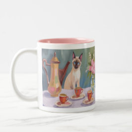 Siamese Kat Koffie of Theetijd Mok