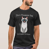 Siamese kat kostuum Ik ben een siamese kat in een  T-shirt (Voorkant)