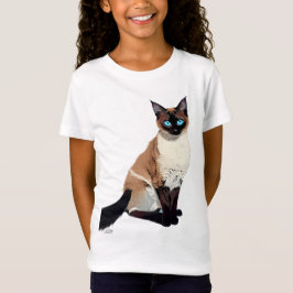 Siamese Kat Kunst Elektrische Blauw-Eyed Kat Liefh T-shirt
