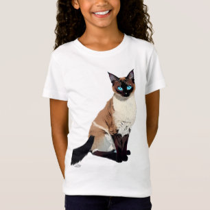 Siamese Kat Kunst Elektrische Blauw-Eyed Kat Liefh T-shirt