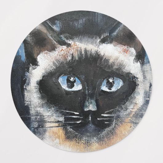 Siamese kat labels (Design 1)