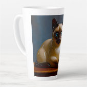 Siamese Kat Latte Mok (Linkerhoek)