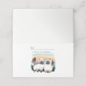 Siamese kat lesbisch gay twee bruiden Schattige br Plaatskaartje (Buitenkant ongevouwen)