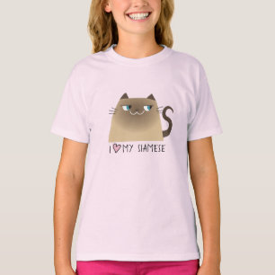 Siamese Kat Liefhebber T-shirt