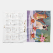 Siamese Kat Liefhebbers 2026 Theedoek Kalender (Horizontaal)
