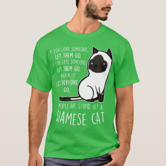 Siamese kat liet ze gaan t-shirt