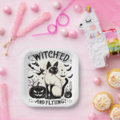 Siamese kat magie: betoverd en gratis papieren bordje (Feest)