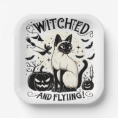 Siamese kat magie: betoverd en gratis papieren bordje (Voorkant)