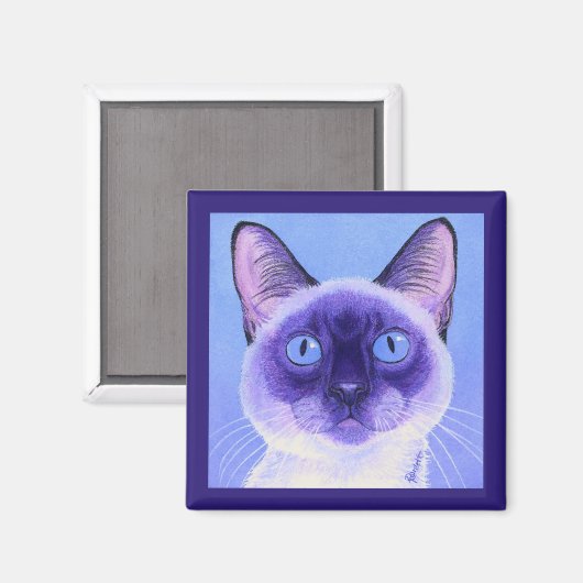 Siamese kat magneet (Voorkant / Achterkant)