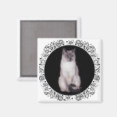 Siamese Kat Magneet (Voorkant / Achterkant)