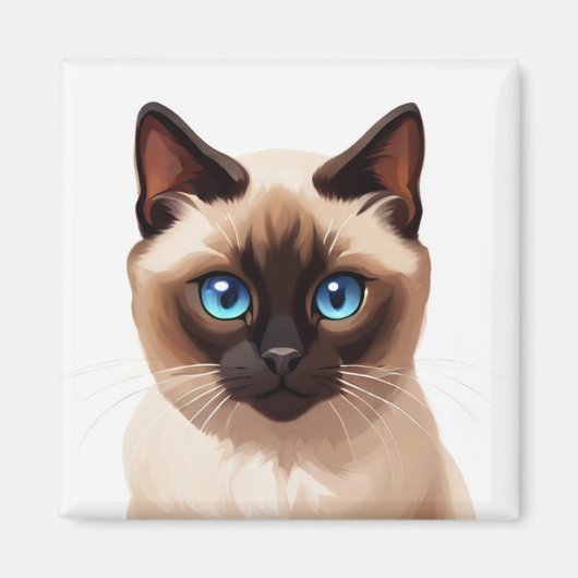 Siamese kat magneet (Voorkant)