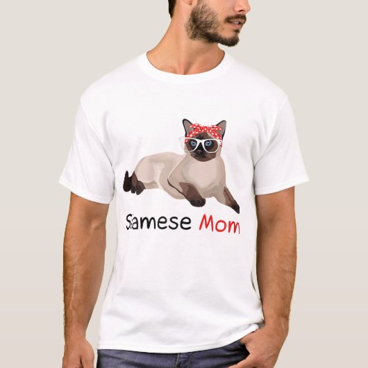 Siamese kat mam Kitten Womens Siamese kat T-shirt (Voorkant)