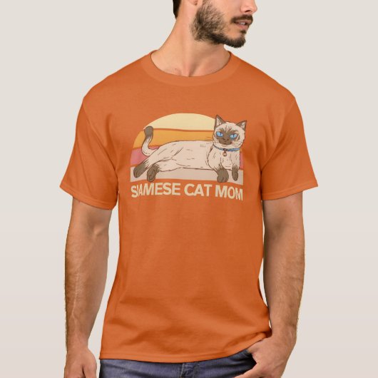 Siamese Kat Mam Mese Kat Eigenaar jongen T-shirt (Voorkant)