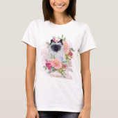 Siamese kat mam Pet Lover Happy Mothers Day T-shirt (Voorkant)
