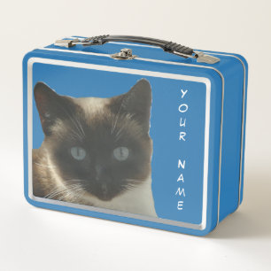 Siamese kat met Bright Blue Eyes Lunchbox