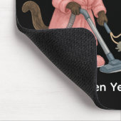 Siamese kat met grappig Gezegde voor kattenliefheb Muismat (Hoek)