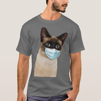 Siamese kat met kat-gezicht liefhebbers Siamese fl T-shirt