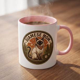Siamese Kat Moeder Cadeau Voor Haar Koffiekop Mok