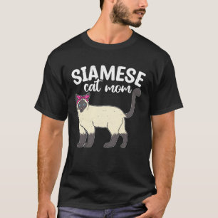 Siamese Kat Moeder Huisdieren Katten Eigenaar Graf T-shirt