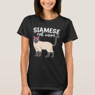 Siamese Kat Moeder Huisdieren Katten Eigenaar Grap T-shirt