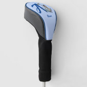 Siamese Kat Monogram Initiaal A Gepersonaliseerd Golfheadcover (Schuin)