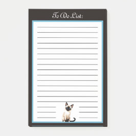 Siamese kat om te doen lijst post-it® notes