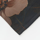 Siamese kat omringd door roze bloemetjes fleece deken (Hoek)