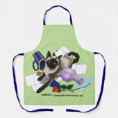 Siamese kat onheil grappig schort (Voorkant)