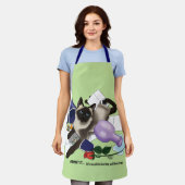 Siamese kat onheil grappig schort (Gedragen)