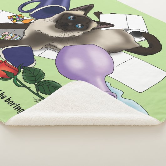 Siamese kat onheil grappig sherpa deken (3/4)