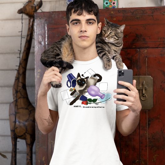 Siamese kat onheil grappig t-shirt