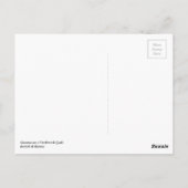 Siamese Kat op een Dekbed van het Lapwerk Briefkaart (Achterkant)