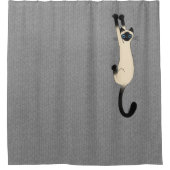 Siamese kat op | Funny Cat Douchegordijn (Voorkant)