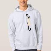 Siamese kat op | Funny Cat Hoodie (Voorkant)
