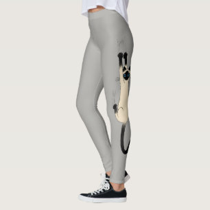 Siamese kat op   Funny Cat Lover's Leggings