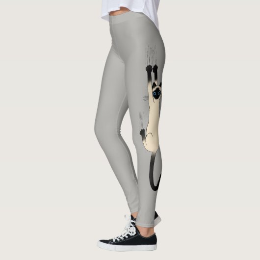 Siamese kat op | Funny Cat Lover's Leggings (Links)
