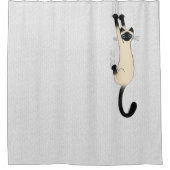 Siamese kat op | Funny Cat Shower-gordijn Douchegordijn (Voorkant)