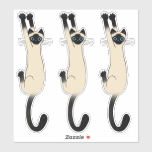 Siamese kat op   Funny Cat Stickers