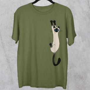 Siamese kat op   Funny Cat T-shirt