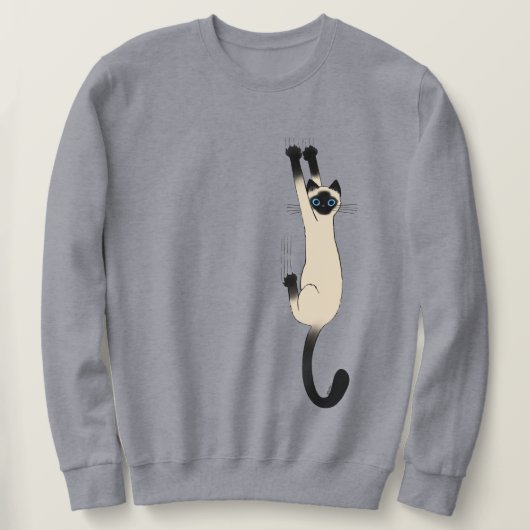 Siamese kat op | Funny Cat Trui (Design voorkant)
