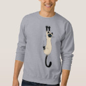 Siamese kat op | Funny Cat Trui (Voorkant)